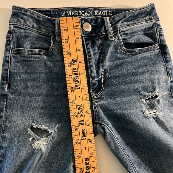 American Eagle Outfitters Women’s Super Stretch Hi-Rise Jeggings Size 0 - Picture 7 of 10